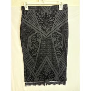 Bar III Women Floral Black Skirt Medium
